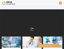 Tablet Screenshot of deva-clinique.com